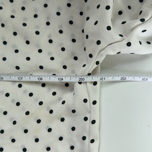 Mango Polka Dot Blouse Size 4 - Picture 6 of 7